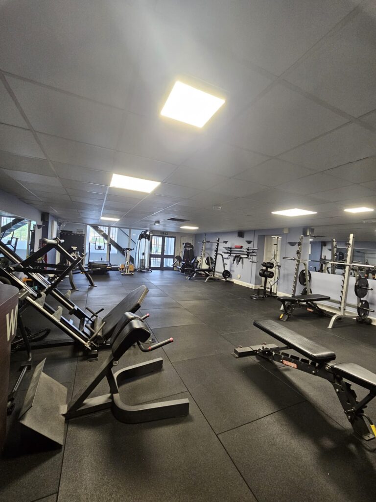 Gym Flooring — Bespoke — installation detail 3