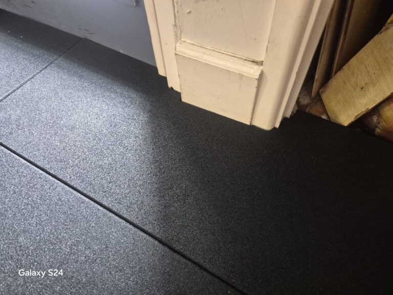 Gym Flooring — Bespoke — installation detail 8