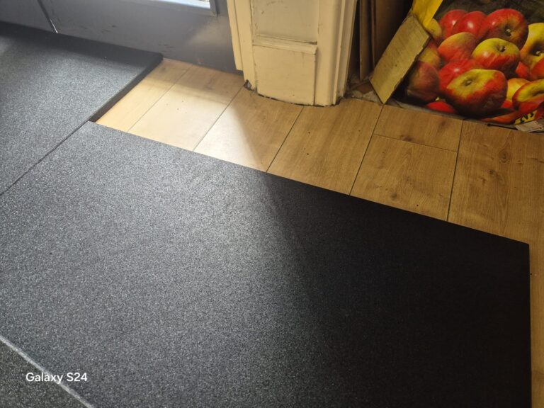 Gym Flooring — Bespoke — installation detail 9