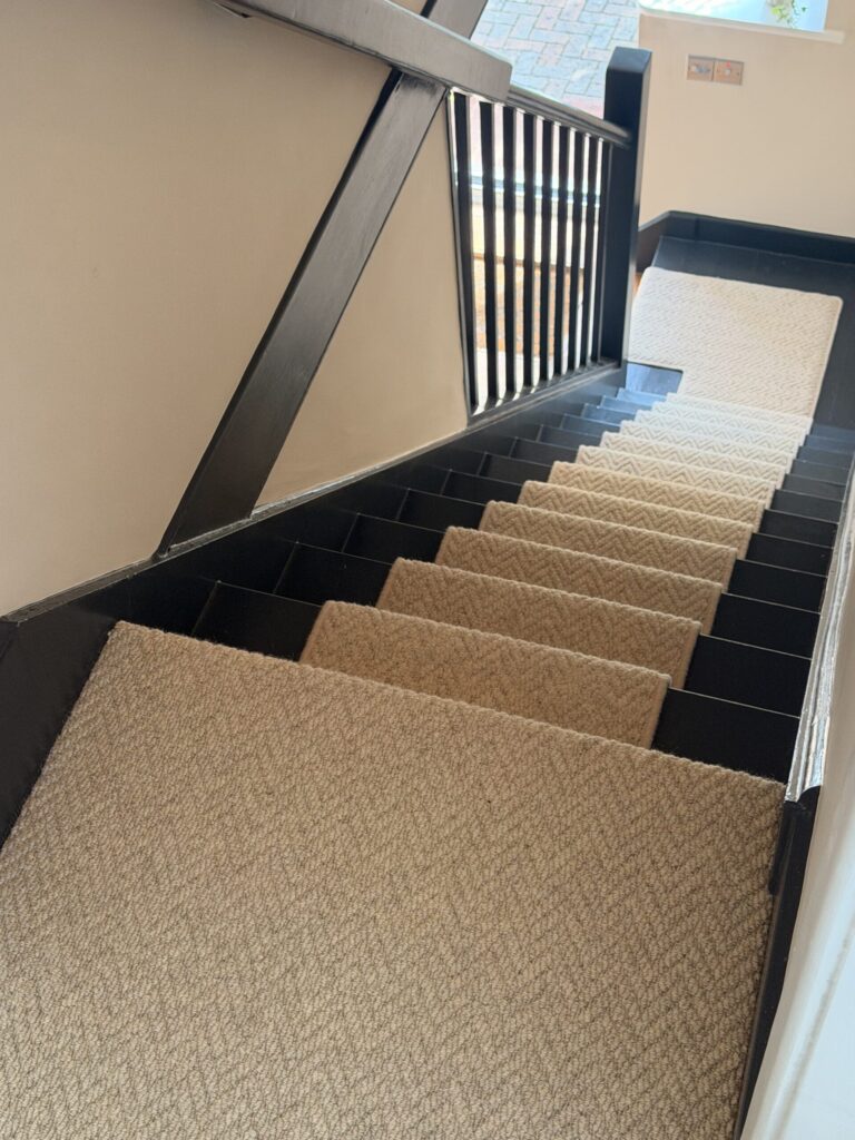 Stair runners — installation detail 8