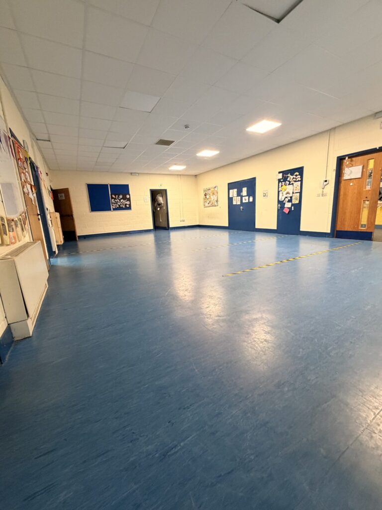 School Project — Vinyl Flooring — installation detail 5