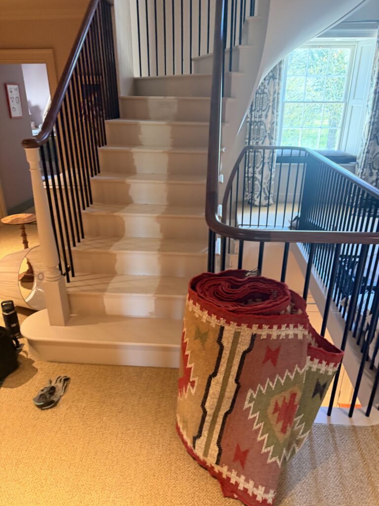 Stair runners — installation detail 10
