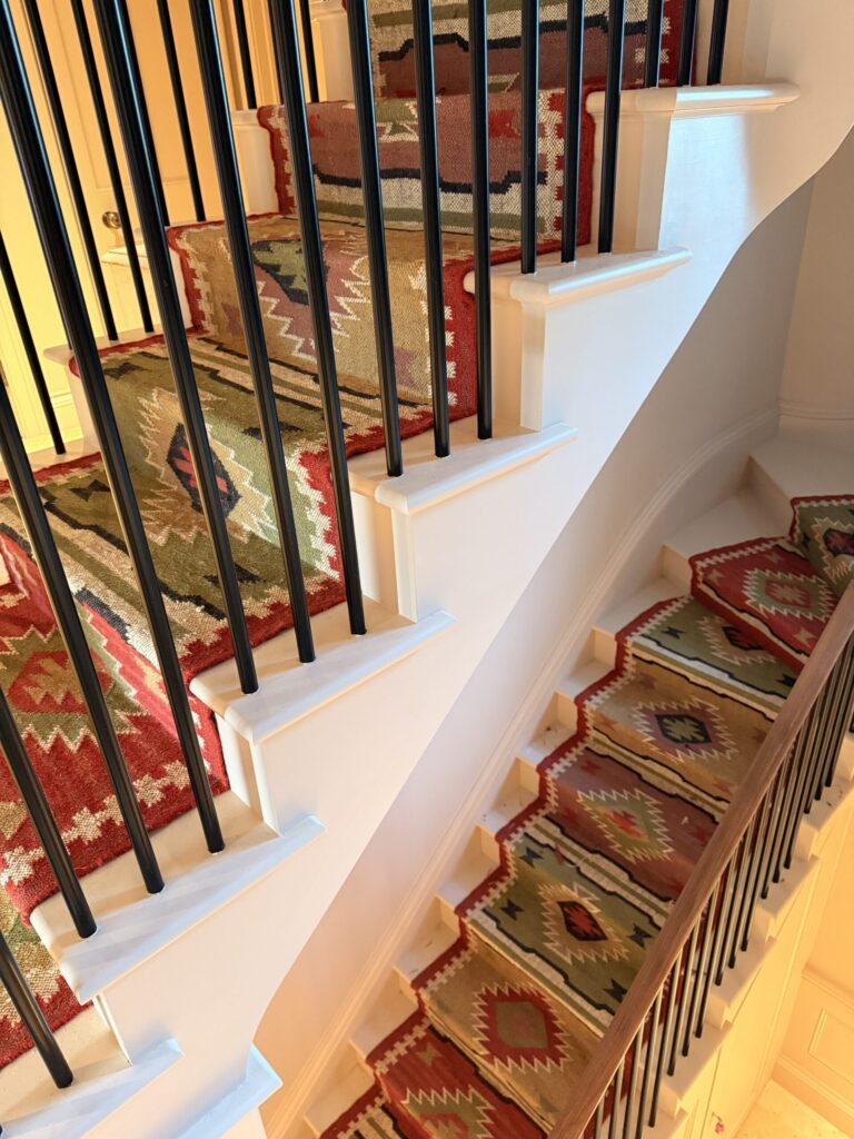 Stair runners — installation detail 12