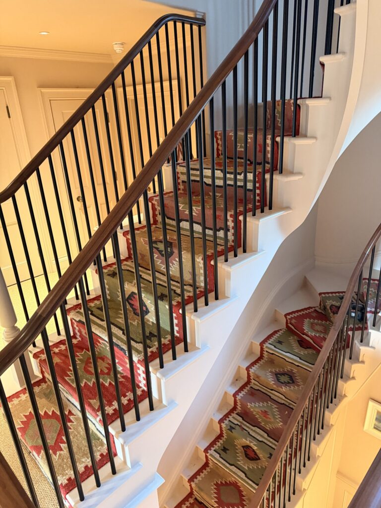Stair runners — installation detail 13