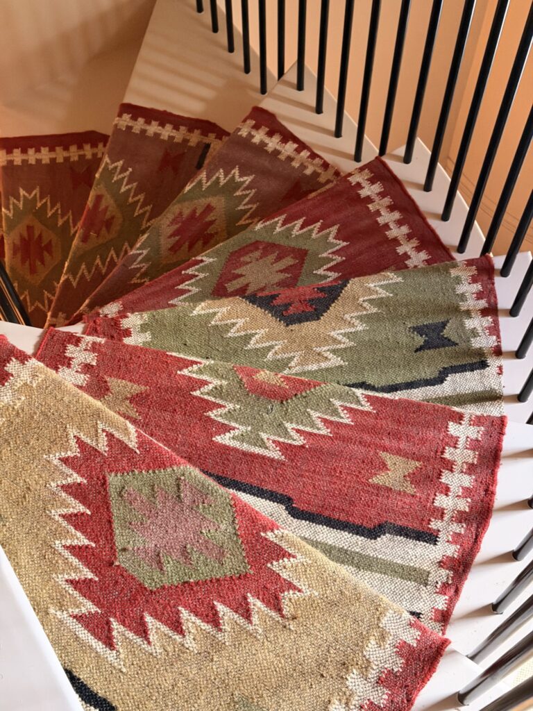 Stair runners — installation detail 14