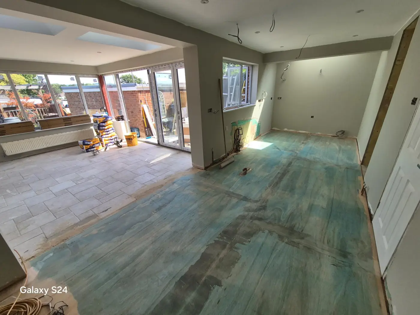 Room before hard flooring installation